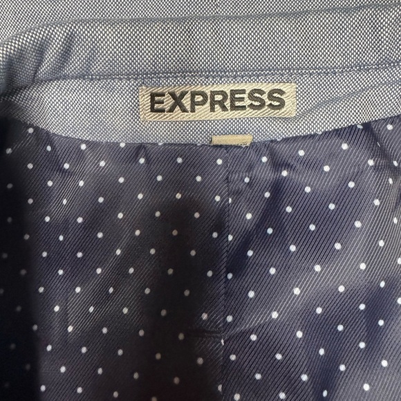 EXPRESS Mens Grey SLIM FIT STRETCH Sport Coat Blazer Jacket SIZE 38. - Picture 8 of 11